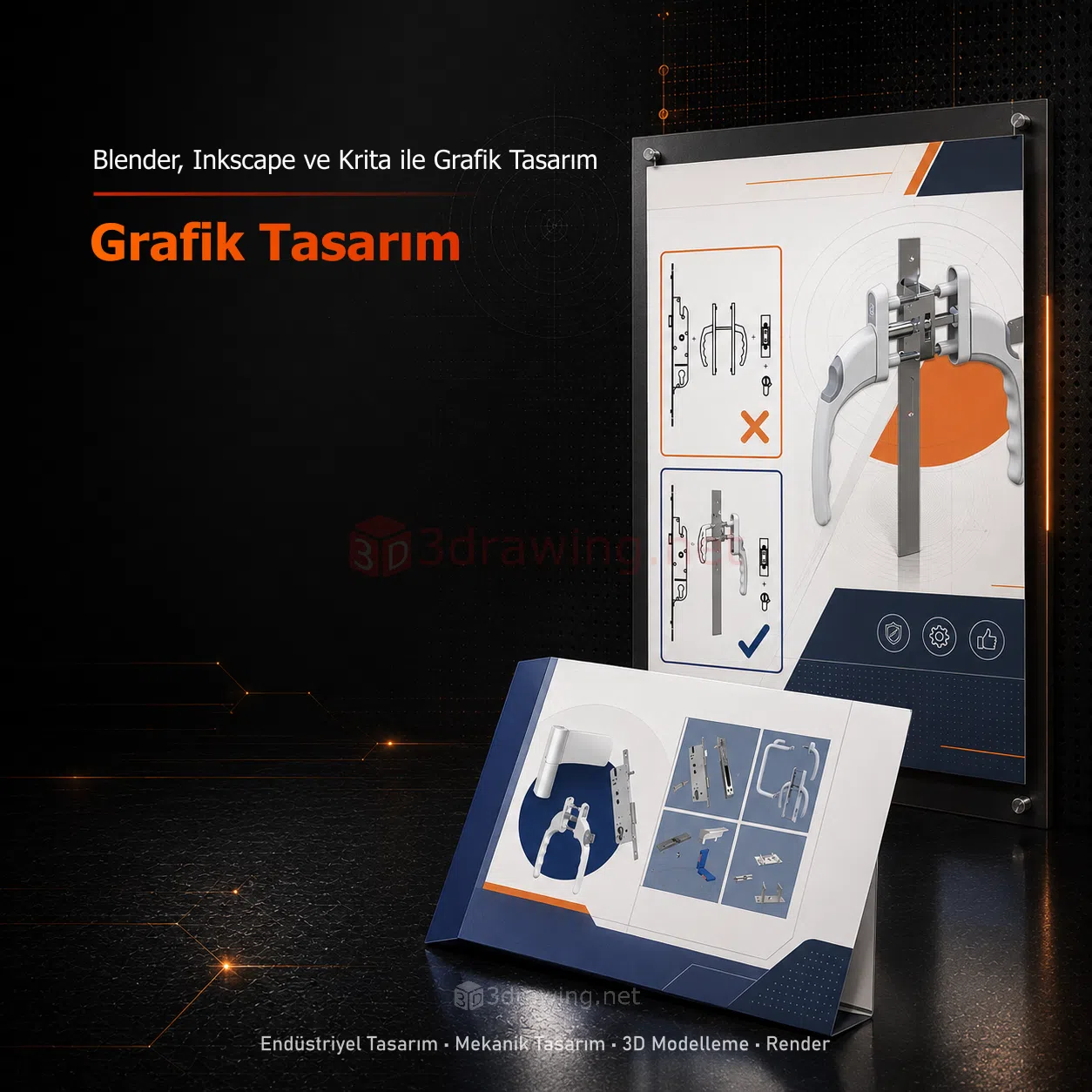 Inkscape ve Krita kullanarak ürün tanıtımı odaklı teknik katalog tasarımı