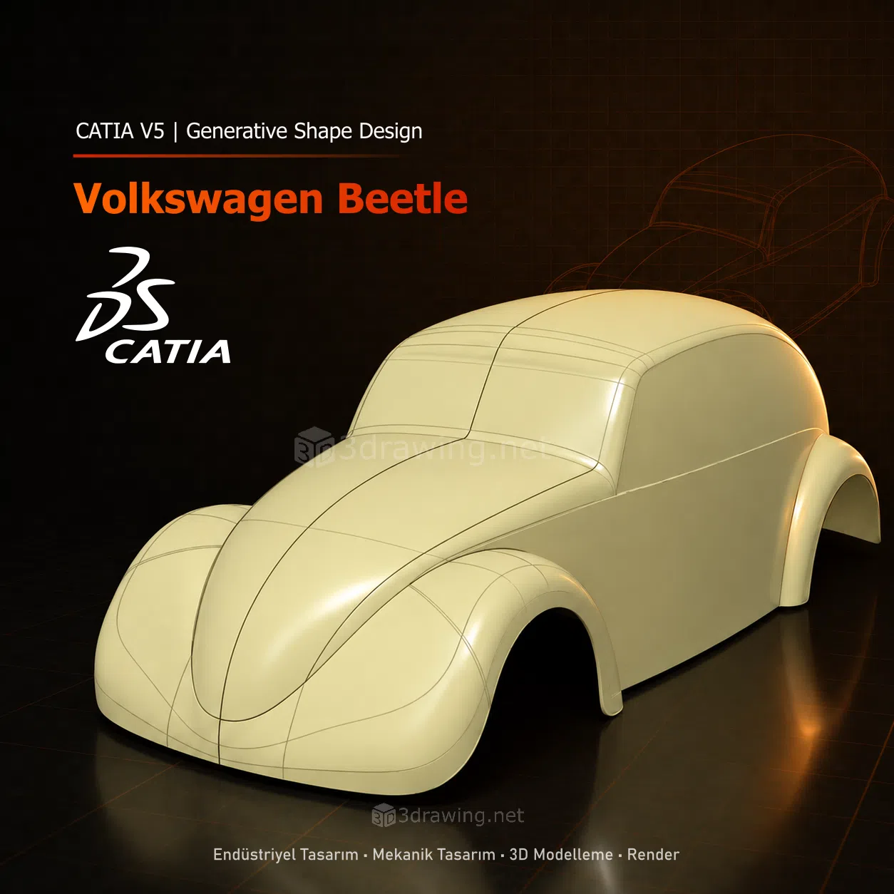 Catia V5 Volkswagen Beetle