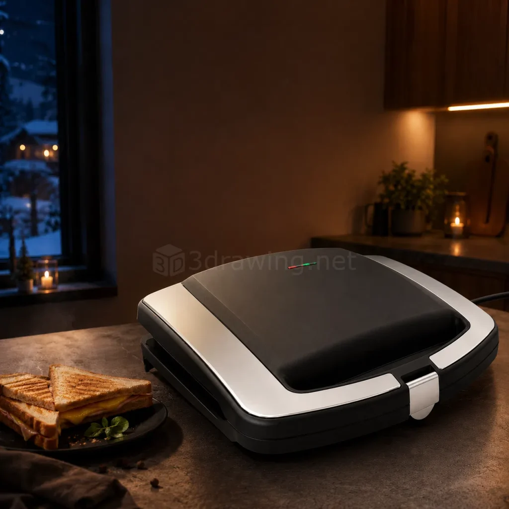 Mutfak tipi elektrikli tost makinesi tasarımı