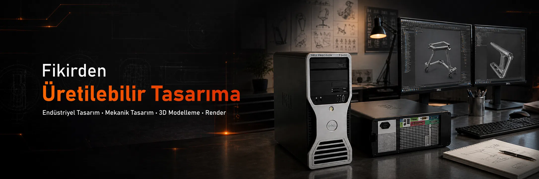 Fikirden Üretilebilir Tasarıma Endüstriyel & Mekanik Ürün Tasarımı, 3D Modelleme, Render ve 3D Animasyon