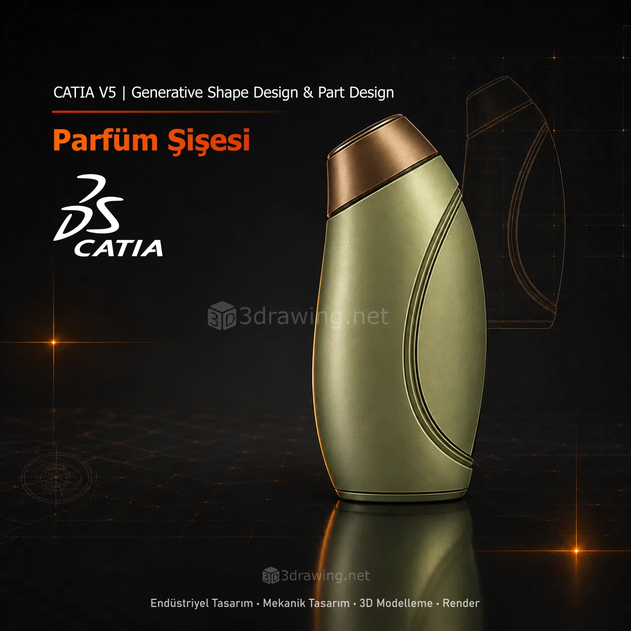 Catia V5 Parfüm Şişesi