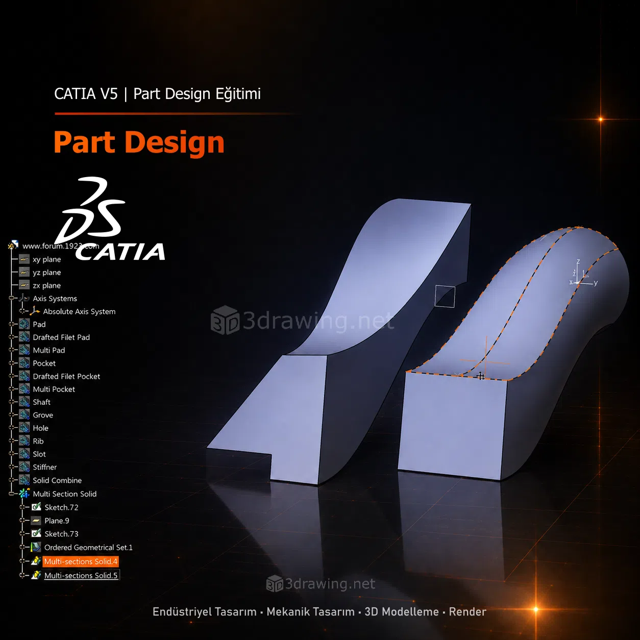 CATIA V5 Part Design Eğitimi